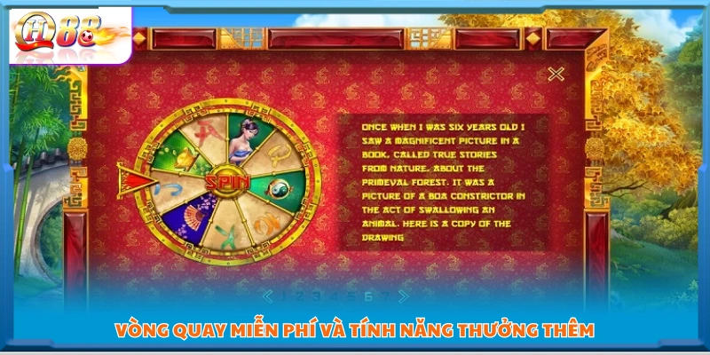 Chế độ vòng quay miễn phí cùng phụ thưởng 