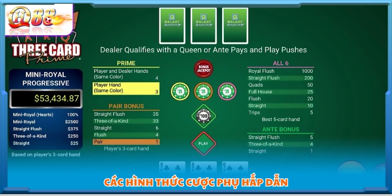 Những loại cược phụ mang lại cơ hội thưởng cao 